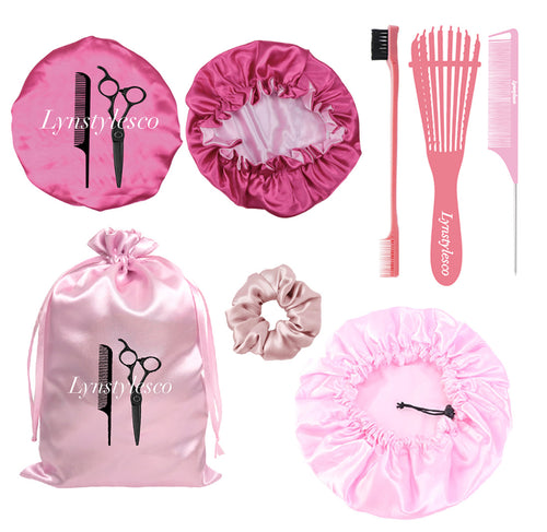 Satin bonnet sets